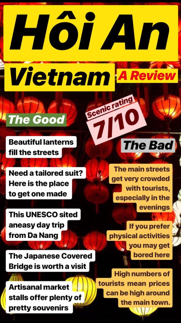 review the good and bad of Vietam and being there. Mini Review of the country