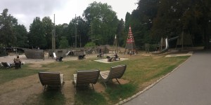 Pirate park in Luxembourg Municipal Park for children