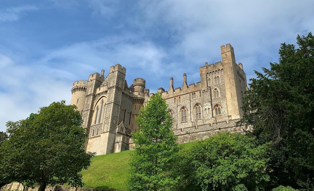 Arundel castle on a hill