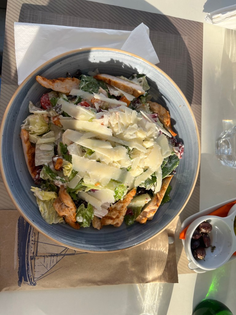 Chicken cesar salad. 